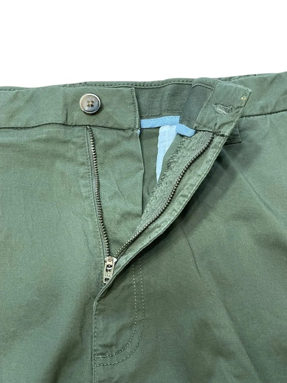 Mens Green Cargo Shorts 44W Lightweight Cotton Outdoor Wear